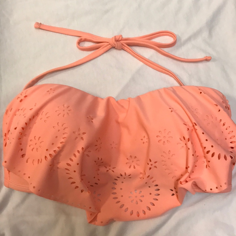 Target orange bikini top